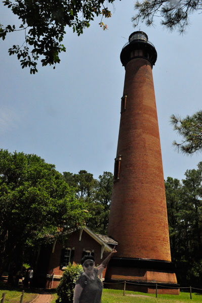 Karen Duquette at Currituck Beach Lighthouse